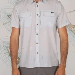 Salty Crew Breezer Grey S/S Tech Woven