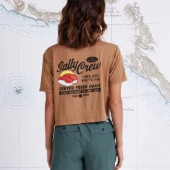 Salty Crew Womens Toro Workwear Crop Boyfriend Tee