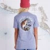 Salty Crew Womens Rainbow Vintage Indigo Boyfriend Tee