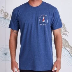 Salty Crew Mens Outerbanks Navy Heather S/S Standard Tee