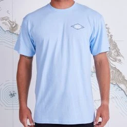 Salty Crew Mens Diamond Light Blue S/S Standard Tee