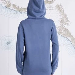 Salty Crew Womens Fly Drop Harbor Blue Boyfriend Hoody