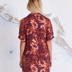 Salty Crew Womens Seafarer Wine Dress