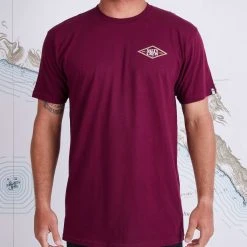 Salty Crew Diamond Burgundy S/S Standard Tee Mens