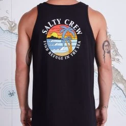 Salty Crew Paradise Black Tank Mens