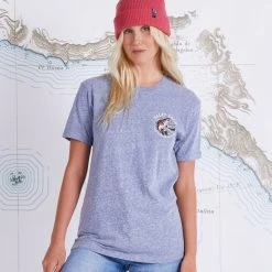Salty Crew Womens Rainbow Vintage Indigo Boyfriend Tee