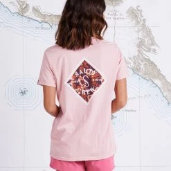 Salty Crew Womens Tippet Fill Smokey Rose Boyfriend Tee