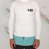 Salty Crew Shelter White L/S Rashguard
