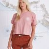Salty Crew Spiral Smokey Rose Skimmer Tee Womens