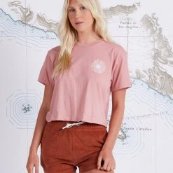 Salty Crew Spiral Smokey Rose Skimmer Tee Womens