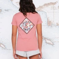 Salty Crew Tippet Dusty Rose Classic Tee