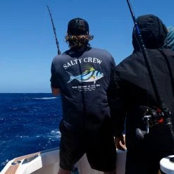 Salty Crew Mens Rooster Harbor Blue Premium S/S Tee