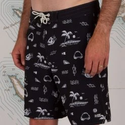 Salty Crew Mens Stringer Black Utility Boardshort