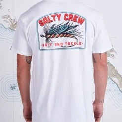 Salty Crew Mens Fly Drop White S/S Standard Tee