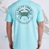 Salty Crew Blue Crabber Sea Foam S/S Premium Tee Mens