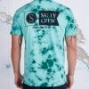 Salty Crew Mens Alpha Sea Foam Tie Dye S/S Premium Tee