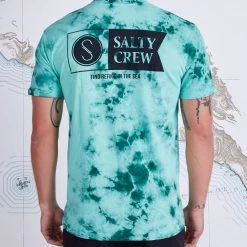 Salty Crew Mens Alpha Sea Foam Tie Dye S/S Premium Tee