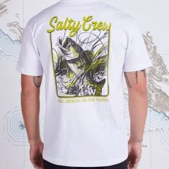 Salty Crew Mens Largemouth White Premium S/S Tee