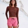 Salty Crew Womens Beacons Deep Pink Short
