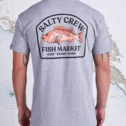 Salty Crew Fish Market Athletic Heather Premium S/S Tee