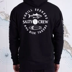 Salty Crew Flopper Black Hood Fleece
