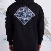 Salty Crew Mens Tippet Tackle Black Hood Fleece