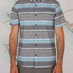 Salty Crew Mainland Black S/S Woven Mens