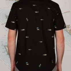 Salty Crew Markets Black/Gold S/S Woven