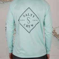 Salty Crew Tippet Sea Foam Pinnacle + L/S Sunshirt Mens