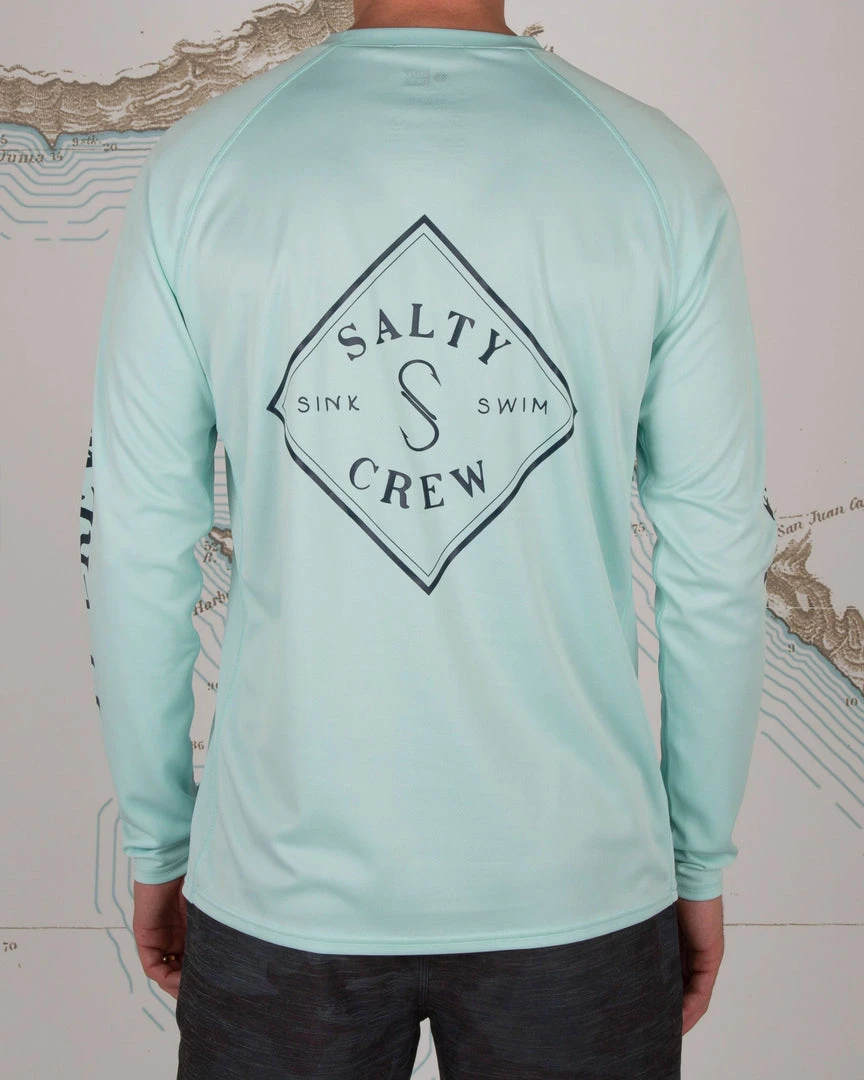 Salty Crew Tippet Sea Foam Pinnacle + L/S Sunshirt Mens