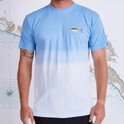 Salty Crew Fish Mount Ocean Dip Dye S/S Premium Tee Mens