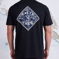 Salty Crew Tippet Tackle Black Premium S/S Tee Mens