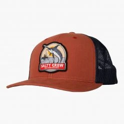 Salty Crew Deep Drop Rust Navy Retro Trucker Mens