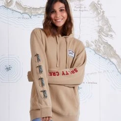 Salty Crew Fly Drop Sandstone Boyfriend Hoody Womens