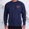 Salty Crew Skipjack Navy Heather Crew Fleece Mens