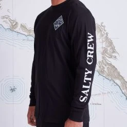 Salty Crew Mens Tippet Tackle Black Premium L/S Tee