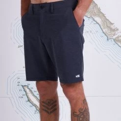 Salty Crew Drifter 21" Black Hybrid Walkshort Mens