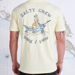 Salty Crew Siren Garment Dye Banana S/S Premium Tee Mens