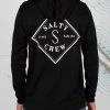 Salty Crew Tippet Boys Black Hood Sunshirt