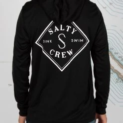 Salty Crew Tippet Boys Black Hood Sunshirt