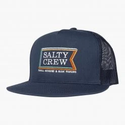 Salty Crew Mens Layers Navy Trucker