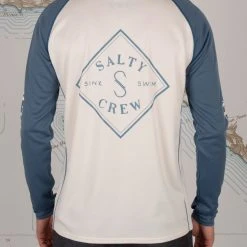 Salty Crew Mens Tippet Harbor Blue Pinnacle + L/S Sunshirt
