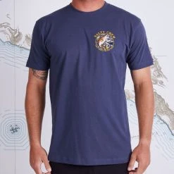 Salty Crew Mens Rainbow Harbor Blue Premium S/S Tee