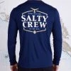 Salty Crew Skipjack Navy L/S Sunshirt Mens