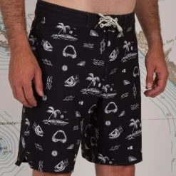 Salty Crew Mens Stringer Black Utility Boardshort