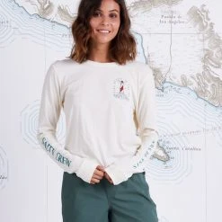Salty Crew Outerbanks Bone L/S Skimmer Tee