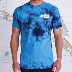 Salty Crew Mens Alpha Blue Tie Dye S/S Premium Tee