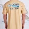 Salty Crew Mens Message Camel Premium S/S Tee