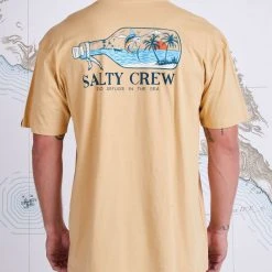 Salty Crew Mens Message Camel Premium S/S Tee