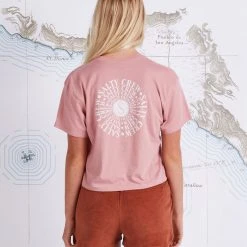 Salty Crew Spiral Smokey Rose Skimmer Tee Womens